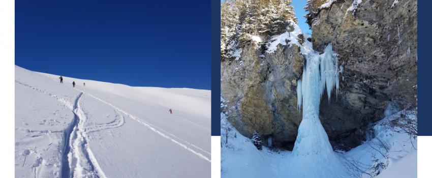 Ski de rando et cascade de glace