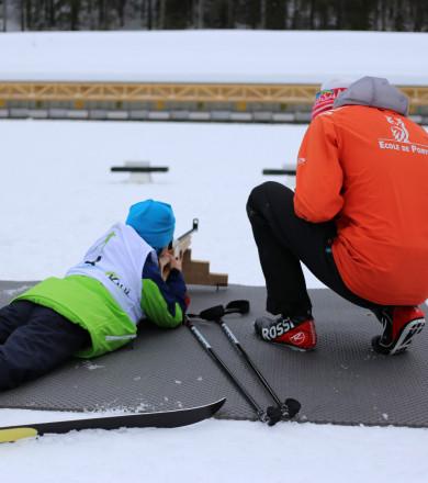 Cours de biathlon enfants